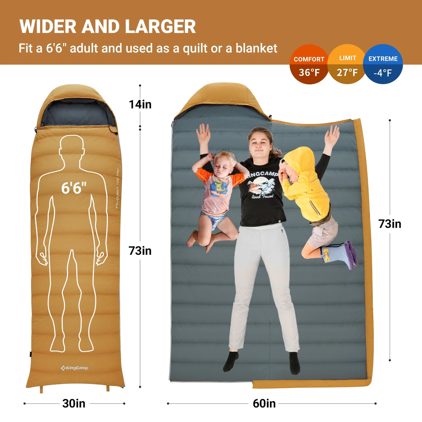 Envelope Sleeping Bag, Camping Sleeping Bag, Lightweight