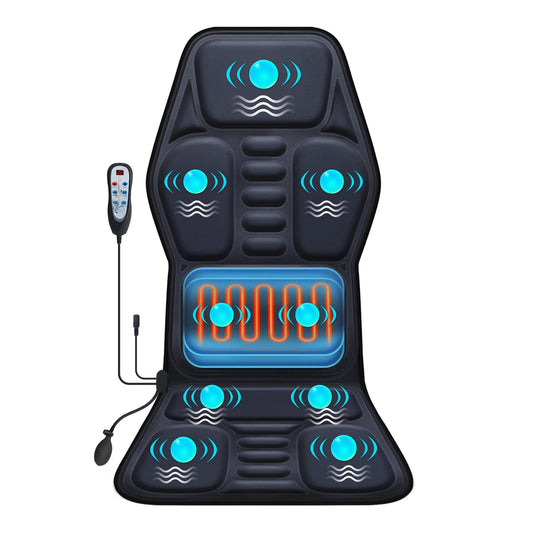 Massage Seat Cushion With Heating, With Adjustable Lumbar Support