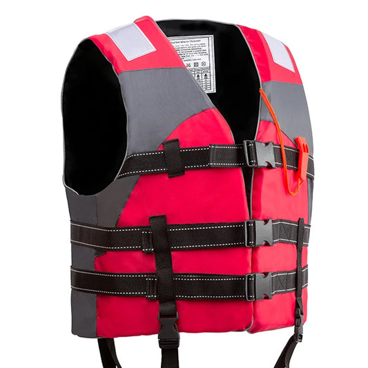 Life Vest with Whistle for Adults, Polyester Safety Gear