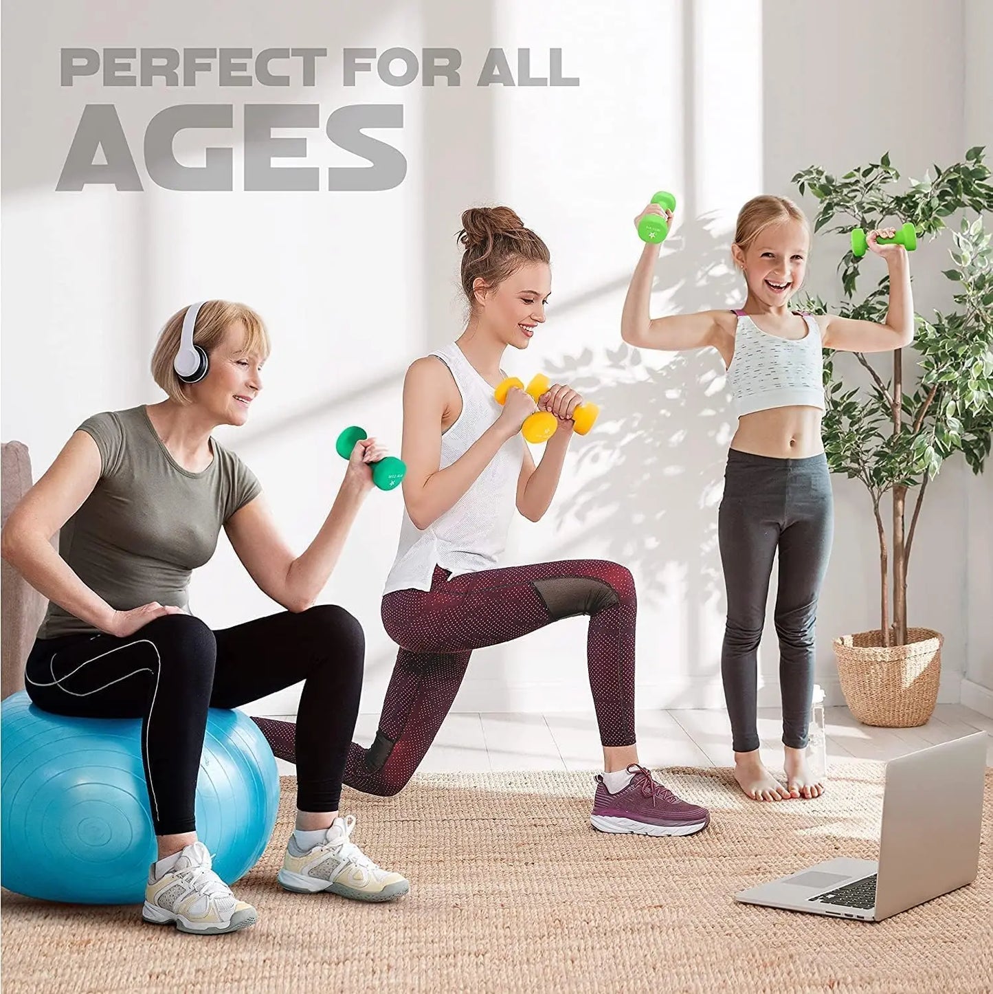 Coated Dumbbell Hand Weight Sets
