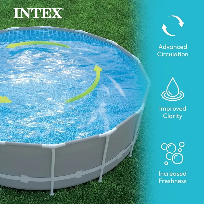 Sand Filter Pump & Saltwater System for Up to 15,000 Gal Pools, - Automatic Algae Control
