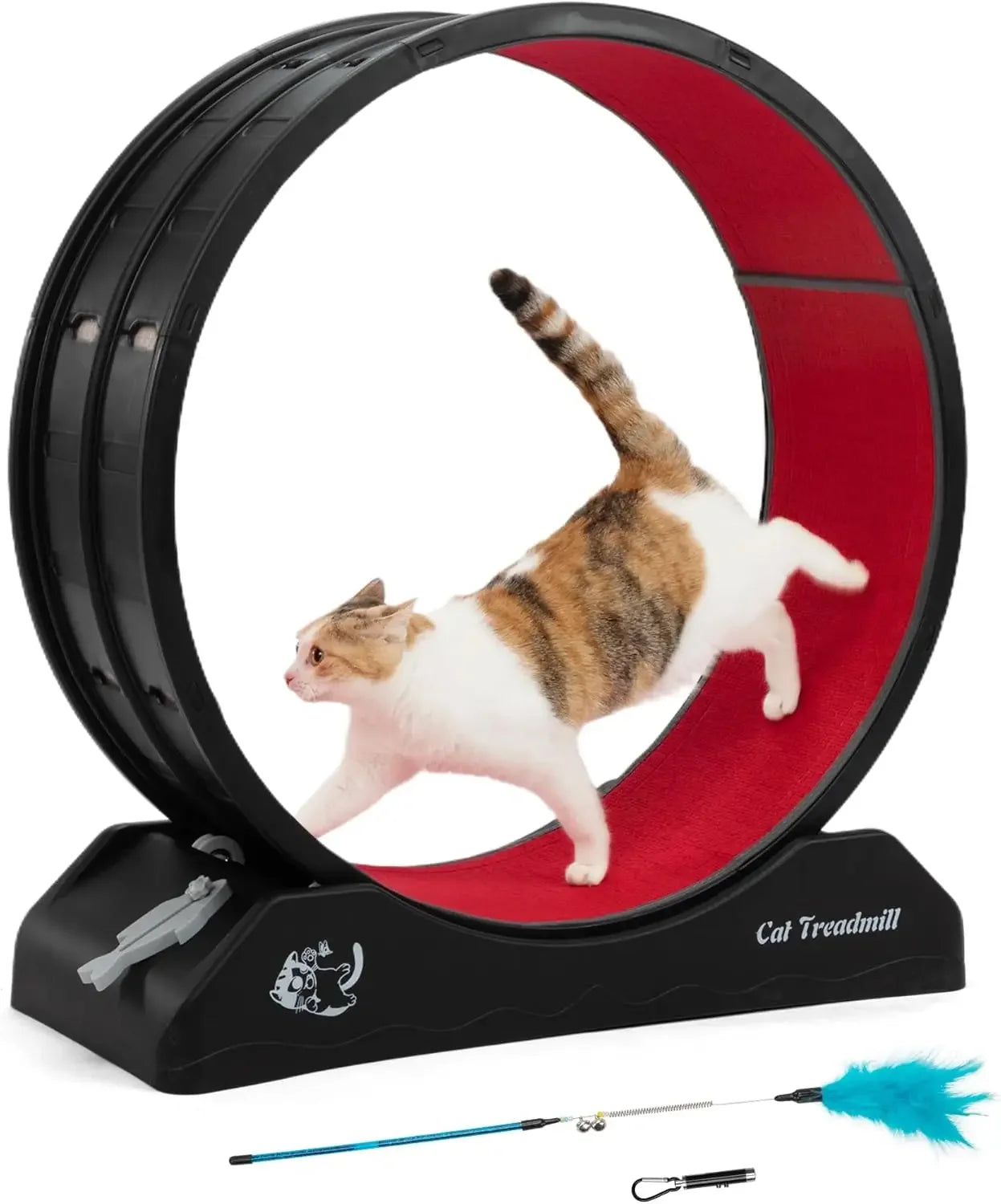 Cat Wheel for Indoor Cats, 31.5" Exercise Running Wheel