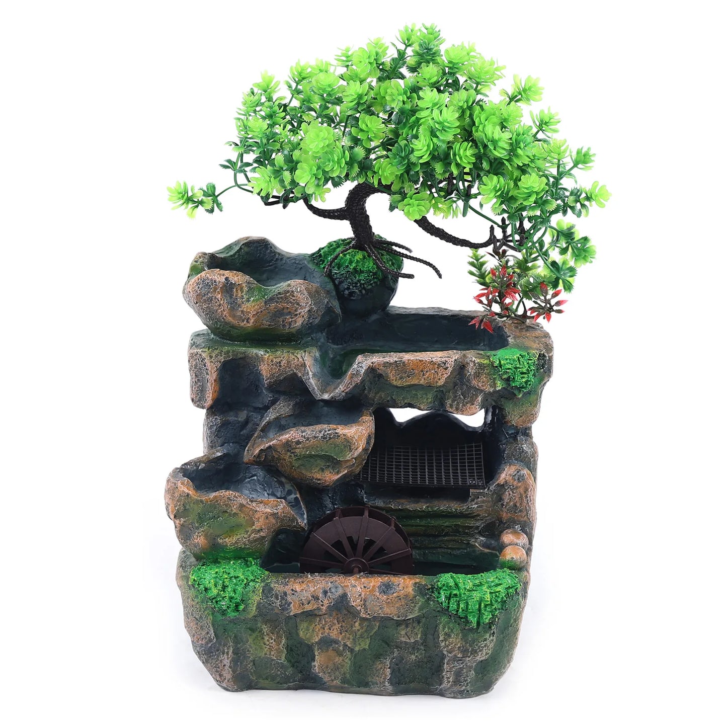 Indoor Room Fountain Waterfall Decor   Feature with Colour Changing LED Lighting Zen Meditation