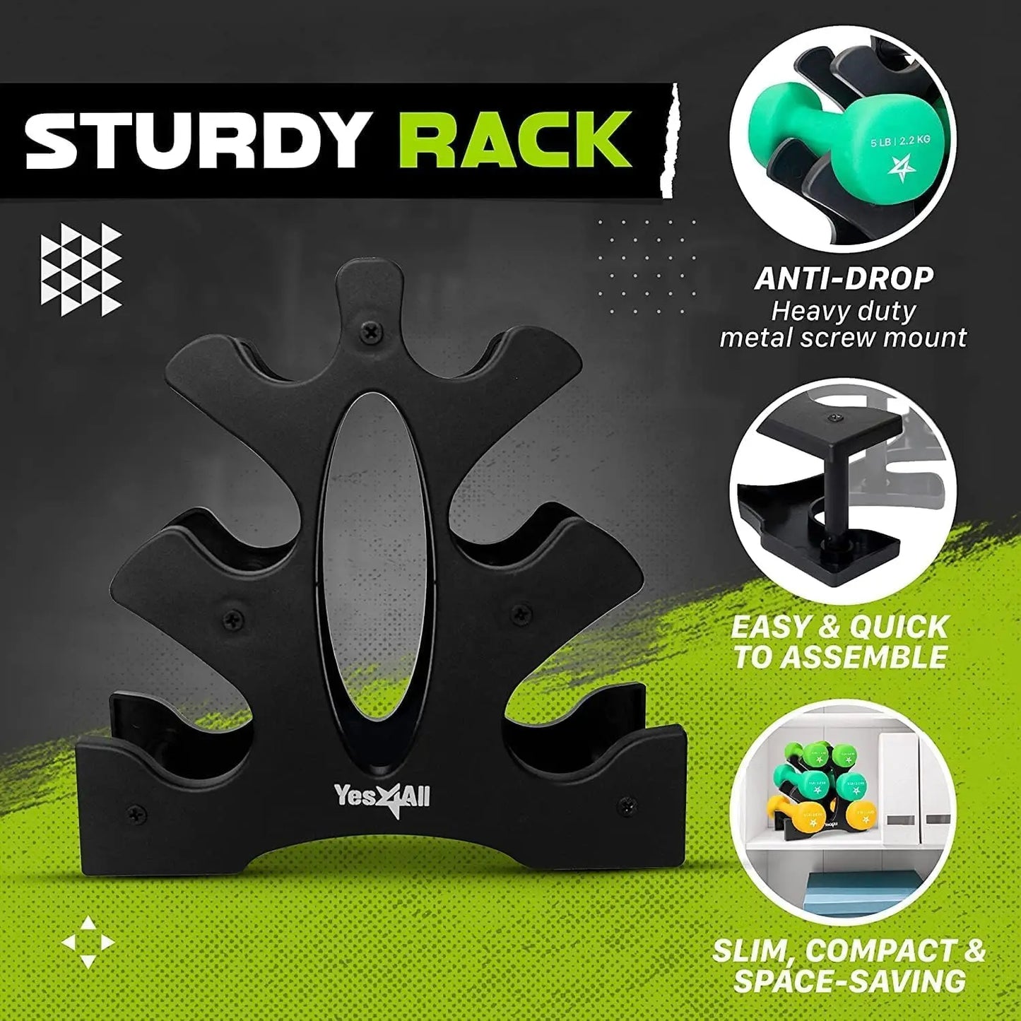 Coated Dumbbell Hand Weight Sets