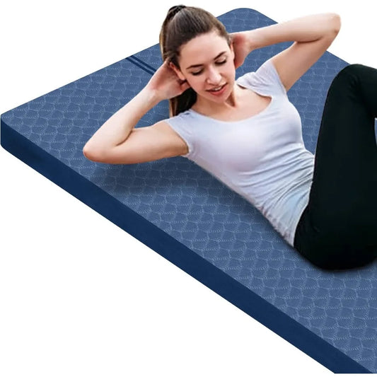 Large Thick Exercise Mat for Fitness Yoga Pilates Stretching and Floor Exercises