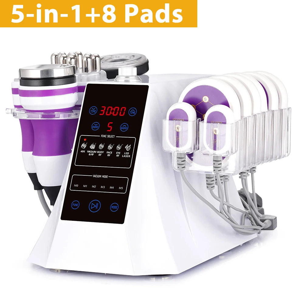 5 in 1 Ultrasonic 40K Cavitation Vacuum Fat Loss Body Shaping Machine