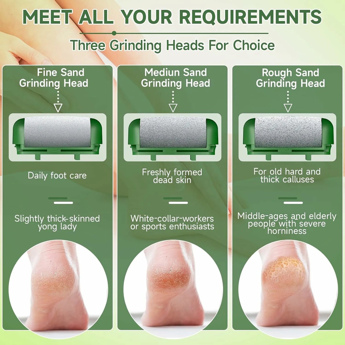 Electric Callus Remover for Feet Rechargeable Portable