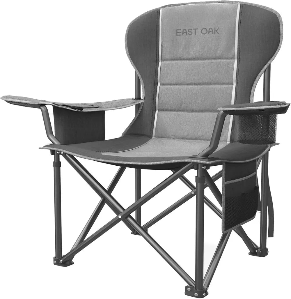 Oversized Camping Chair | Heavy Duty  Cup Holder & Side Pocket | Ideal for Camping