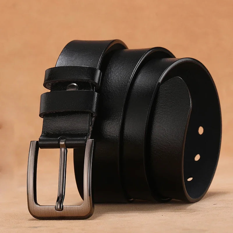 110 120 130 140 150 160 170cm Plus Size Men Belts High Quality Genuine Leather LONG Large Pin Buckle