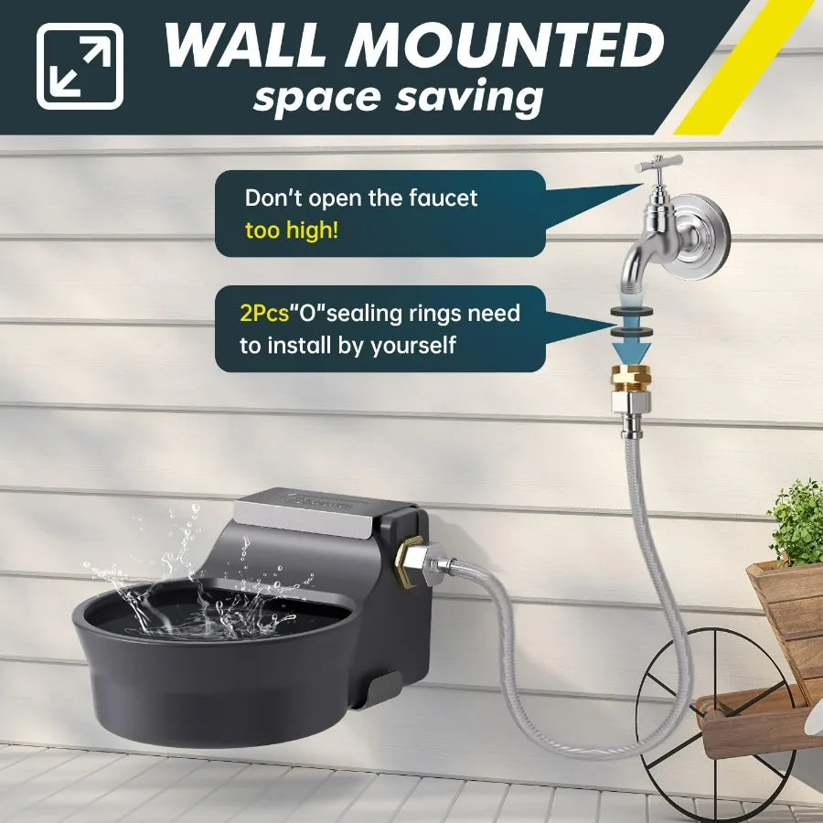 Automatic Water Dispenser for Dogs Cats Patented AutoFilling Dog Water Bowl