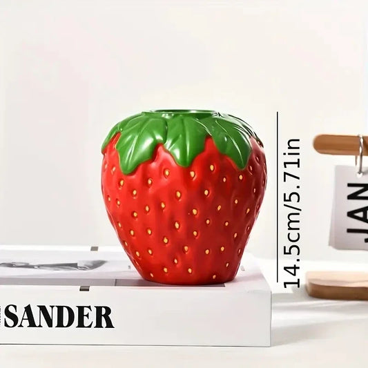 Creative Strawberry Shaped Vase for Flower Arrangement