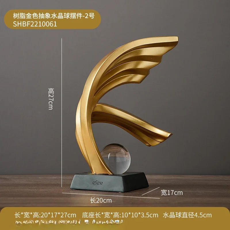Light Luxury Crafts Home Furnishing  Offices Living Rooms TV Cabinets Foyer Decorations