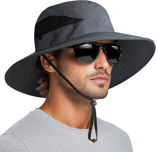 Sun Bucket Hats for Men Women 3” Wide Brim