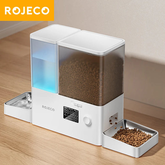 Automatic Pet Feeder Gravity Water Fountain 8.5L