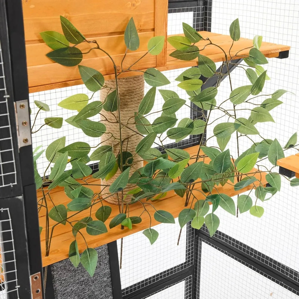 Large Cat Cage, Outdoor Indoor Catio Enclosure,