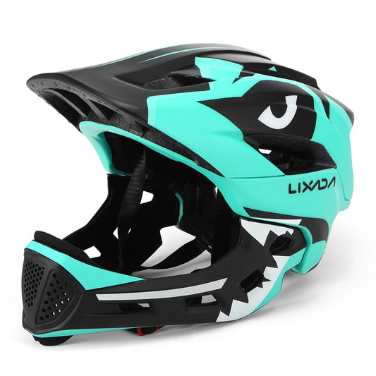 LIXADA Kids Detachable Full Face Helmet Children Sports Safety Helmet for Cycle Skateboarding Roller Skating