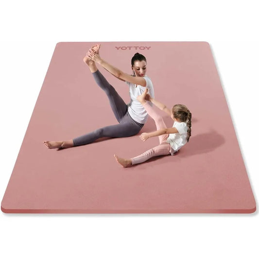 Large Yoga Mat 75 52 1 2 inch Extra Wide TPE Exercise Mat