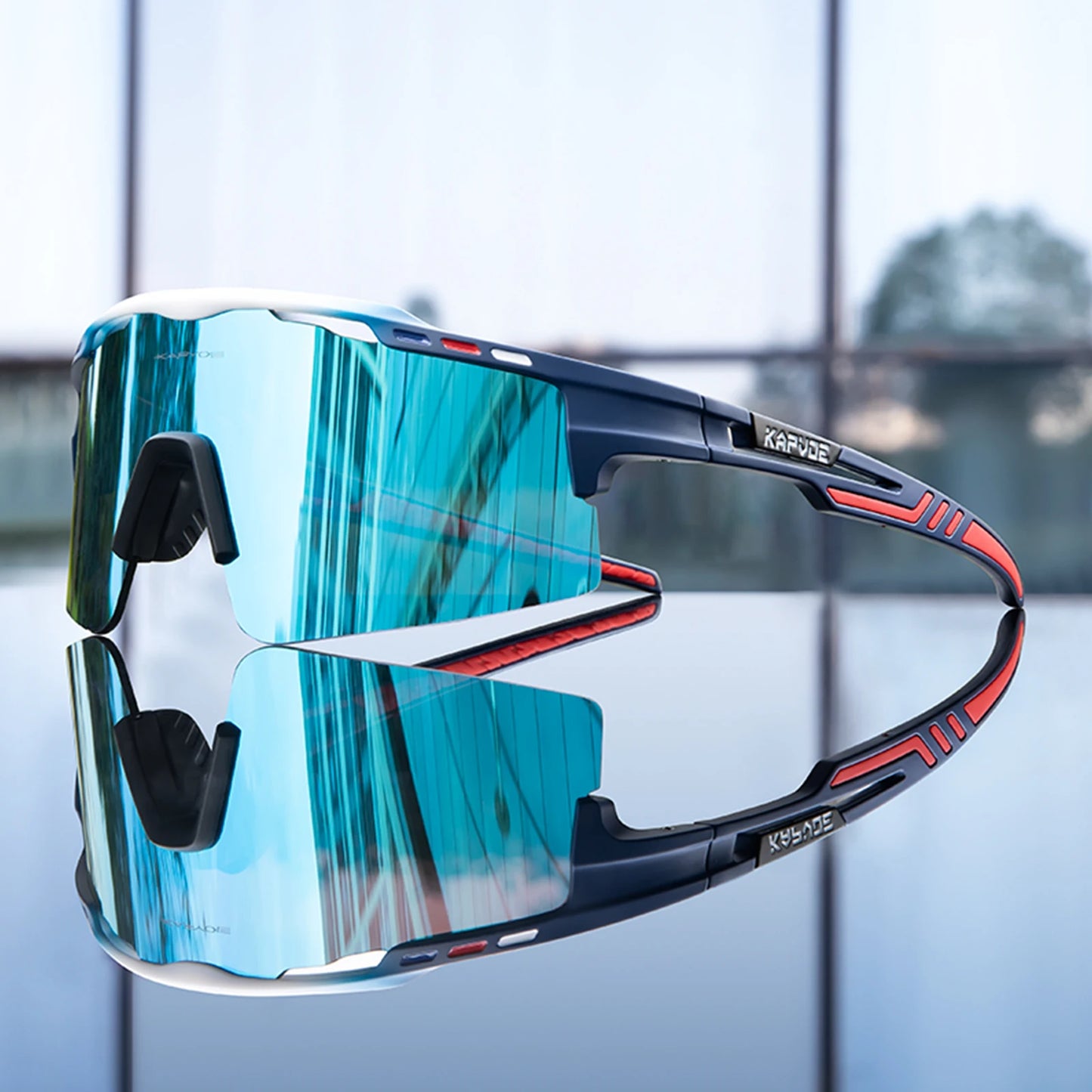 Cycling Sunglasses UV400 Cycling Glasses Polarized Built-in Myopia Frame