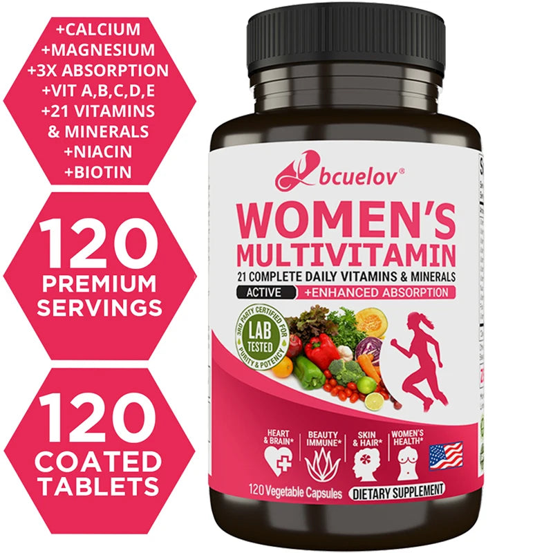 Women's Multivitamin, Supplements Vitamins A, C, D, E, Supports Bone Immune Health
