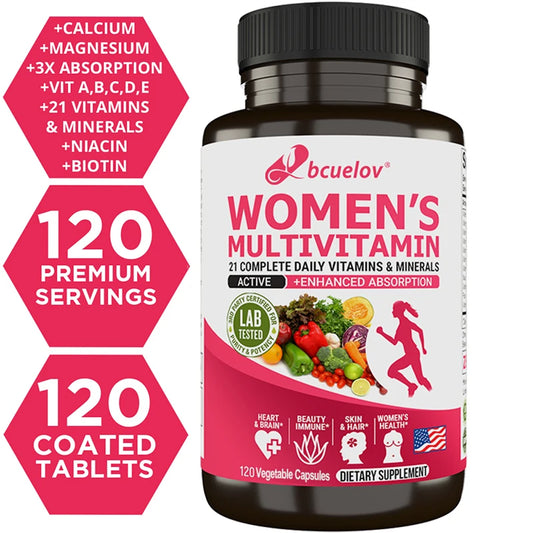 Women's Multivitamin, Supplements Vitamins A, C, D, E, Supports Bone Immune Health