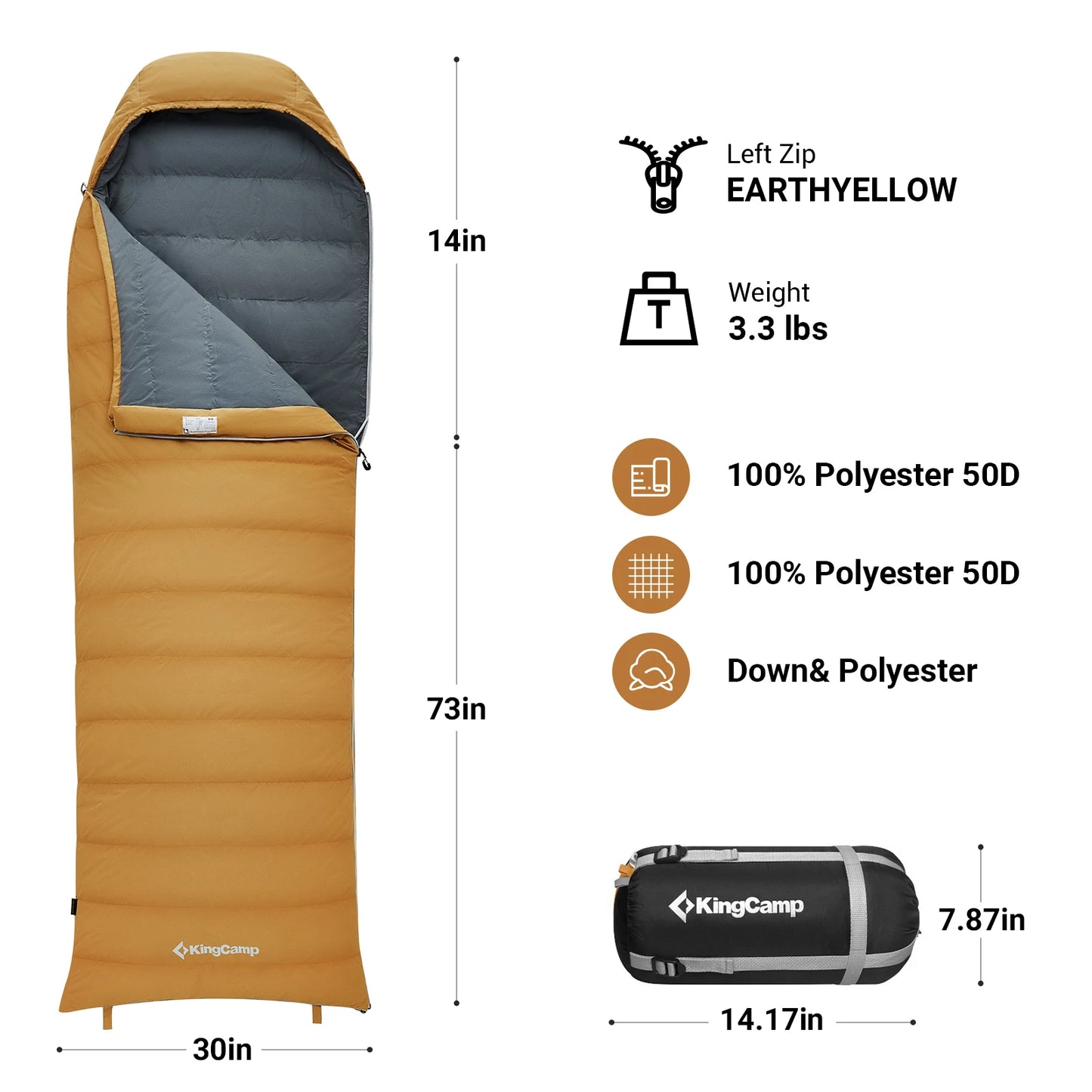 Envelope Sleeping Bag, Camping Sleeping Bag, Lightweight