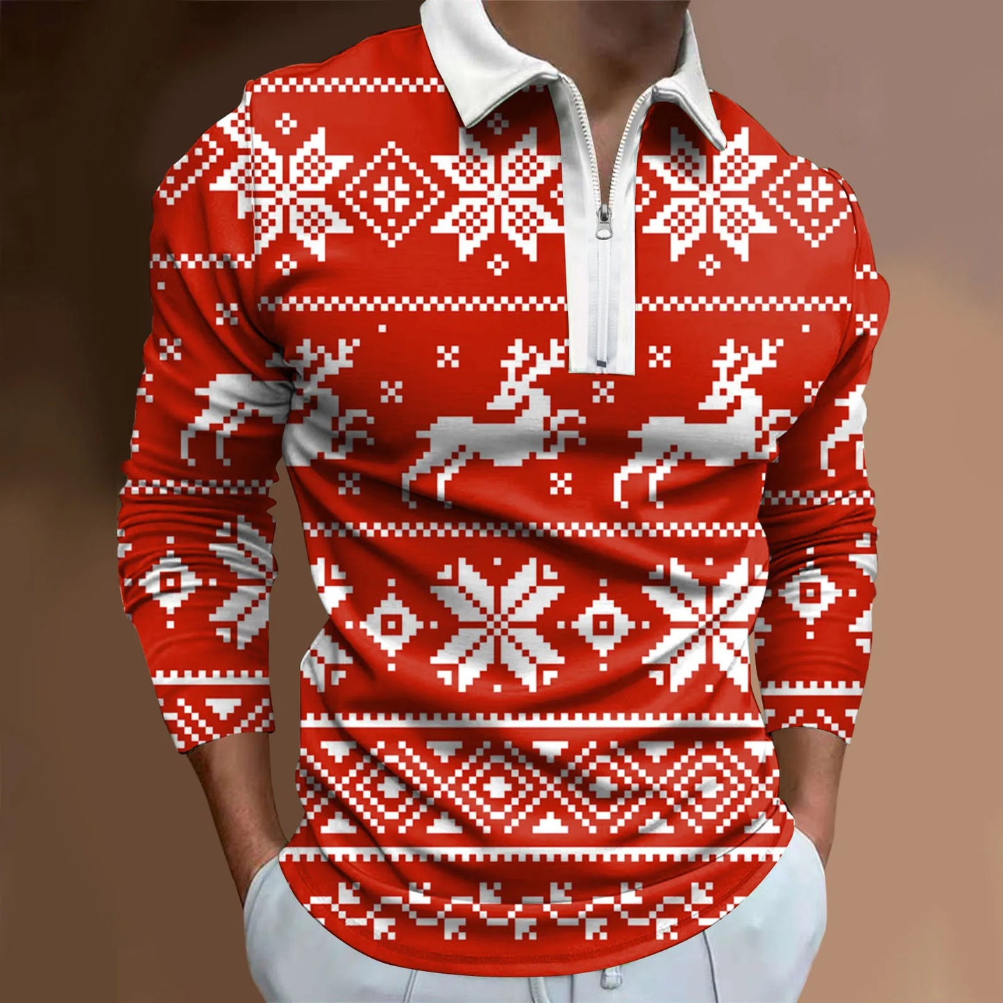 T Shirt Yarn Mens Christmas Leisure Comfortable 3D Digital Printing Holiday