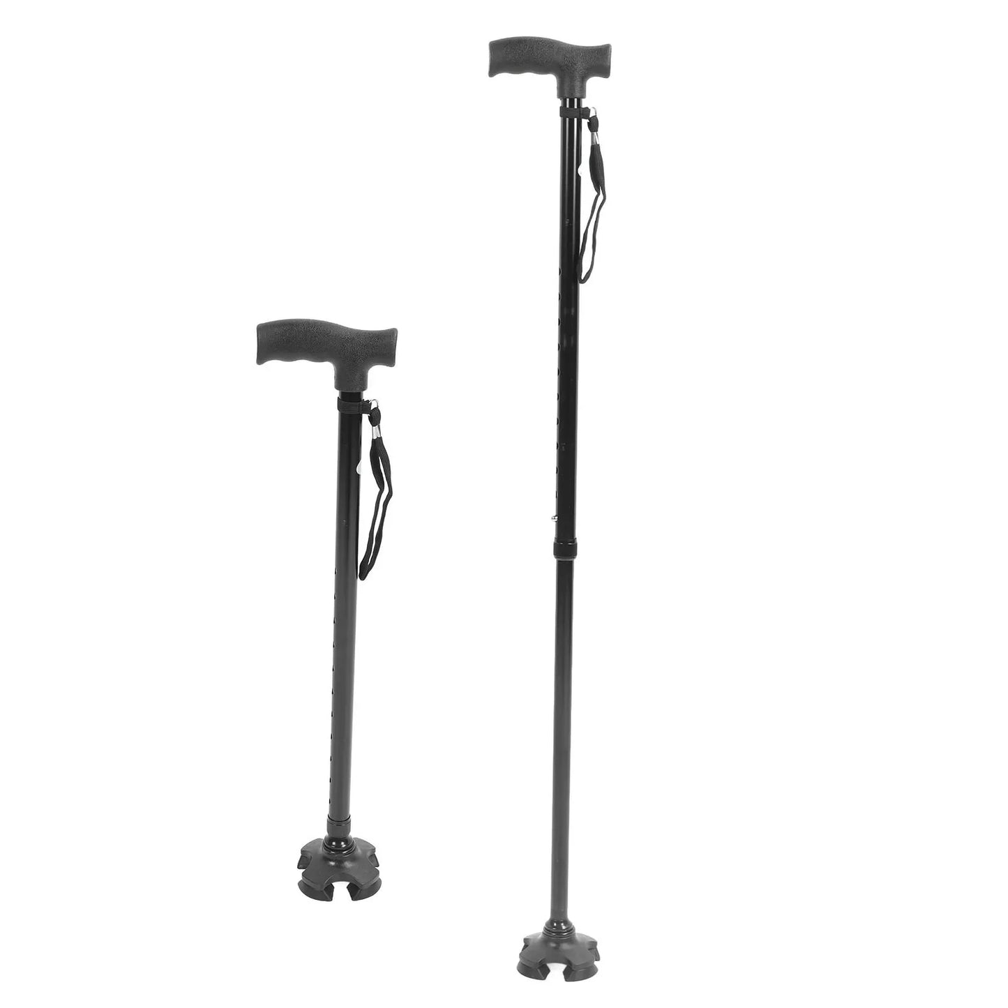 Walking Cane Adjustable Height Anti Slip Lightweight Retractable Senior Walking Stick