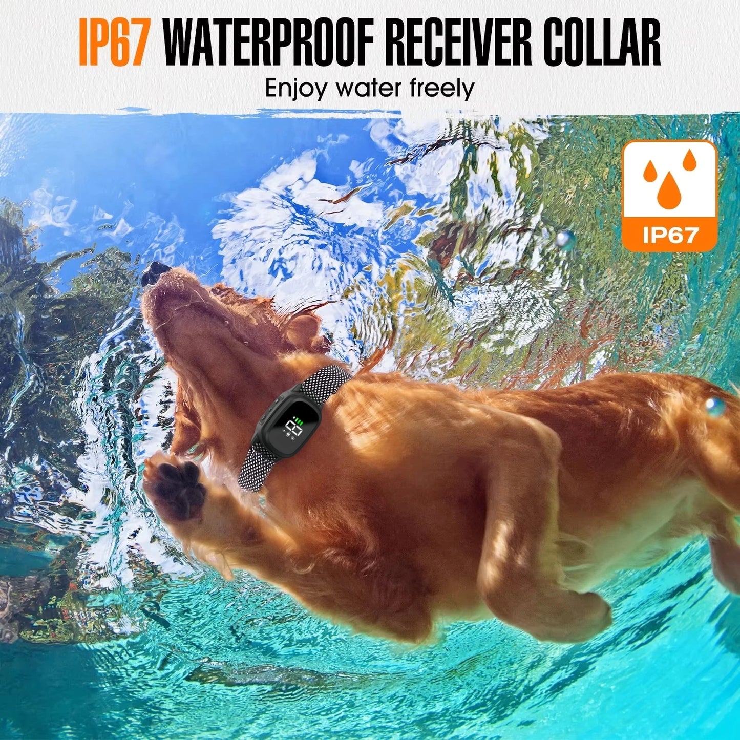 Waterproof Dog Bark Collar,