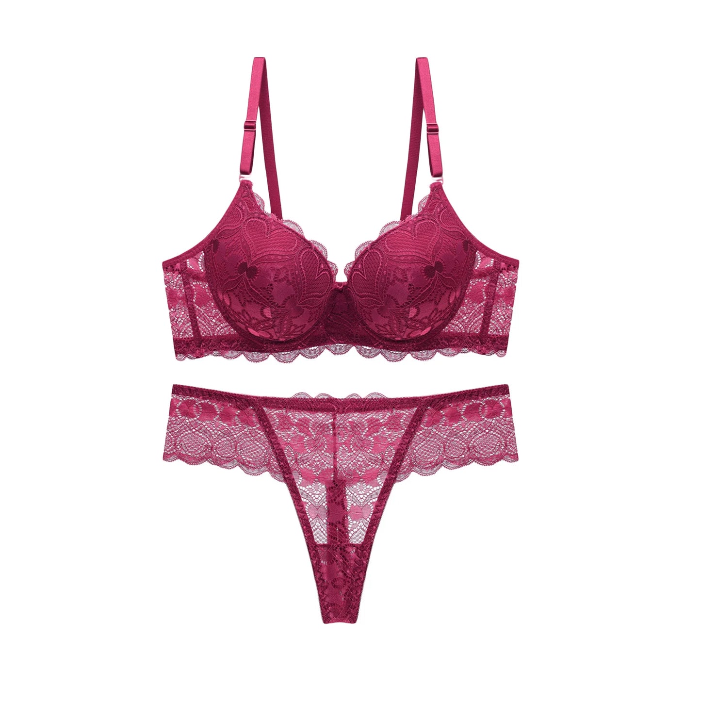 Women s Floral Lace Lingerie Set Sheer Mesh Seductive Babydoll
