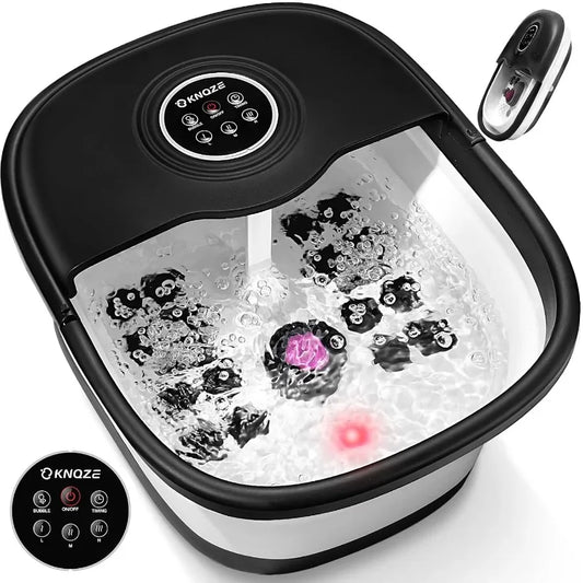 Collapsible Foot Spa Bath with Heat Remote Control Temperature Control Bubbles