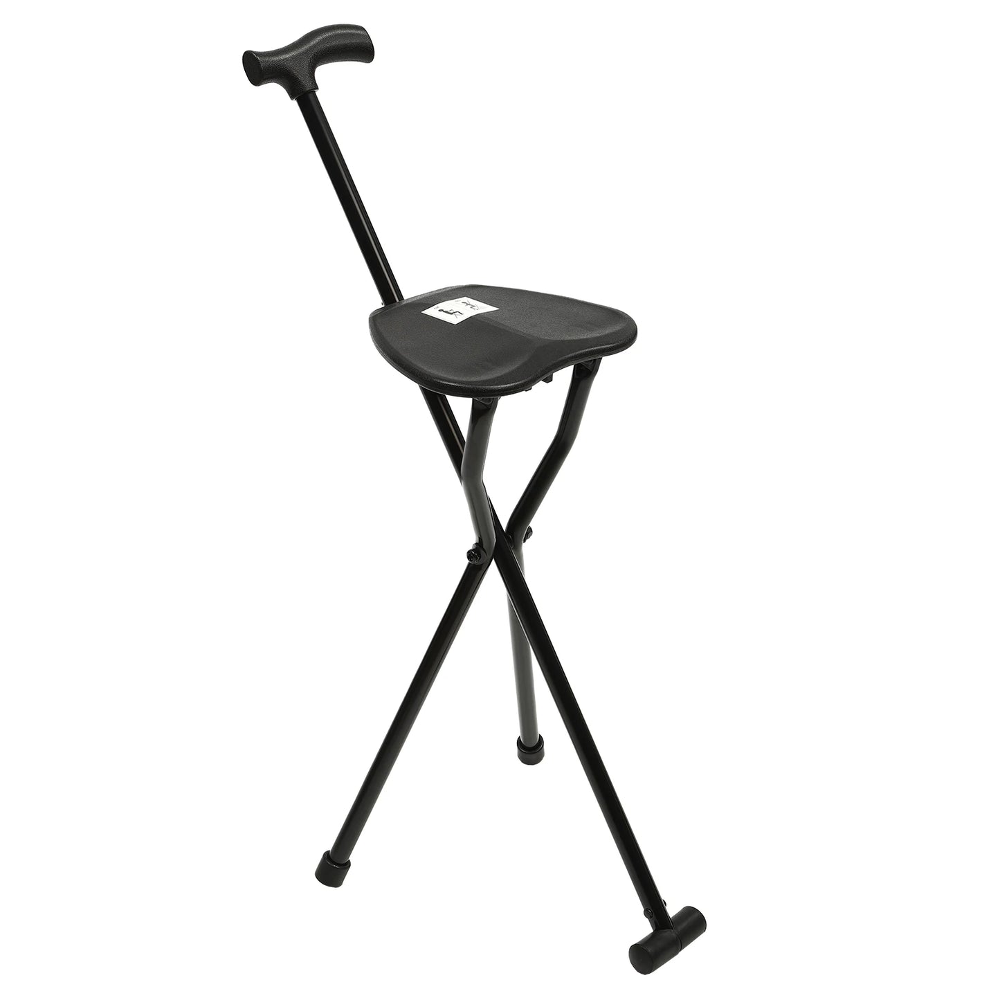 Walking Stick Cane Chair Folding Cane with Seat 35.4 Inches Tall and Supports up to 249.12lbs