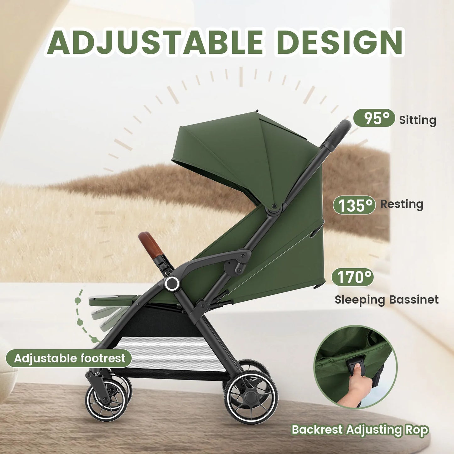 Seat With Folding Cart High quality newborn Lightweight baby car light strollers