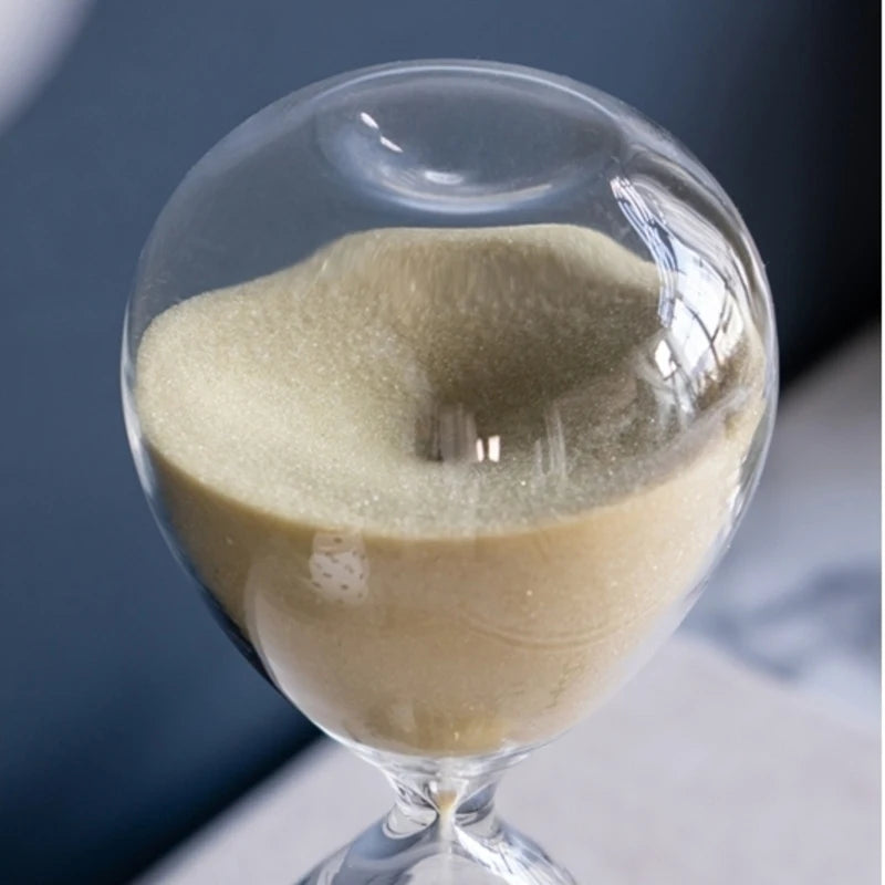 8"    30-Minute Hourglass (Bisque Sand) Home Decor Office Desk   Mantel Timing Decorative Accent Ideal Gift