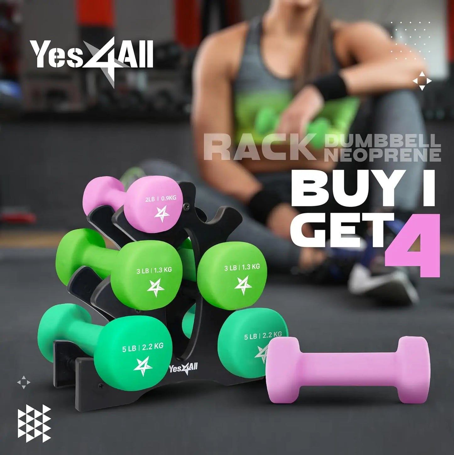 Coated Dumbbell Hand Weight Sets