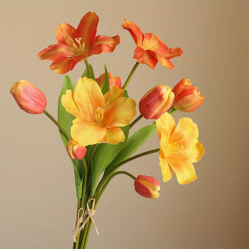 3 Bundles Tulip Artificial Flower,
