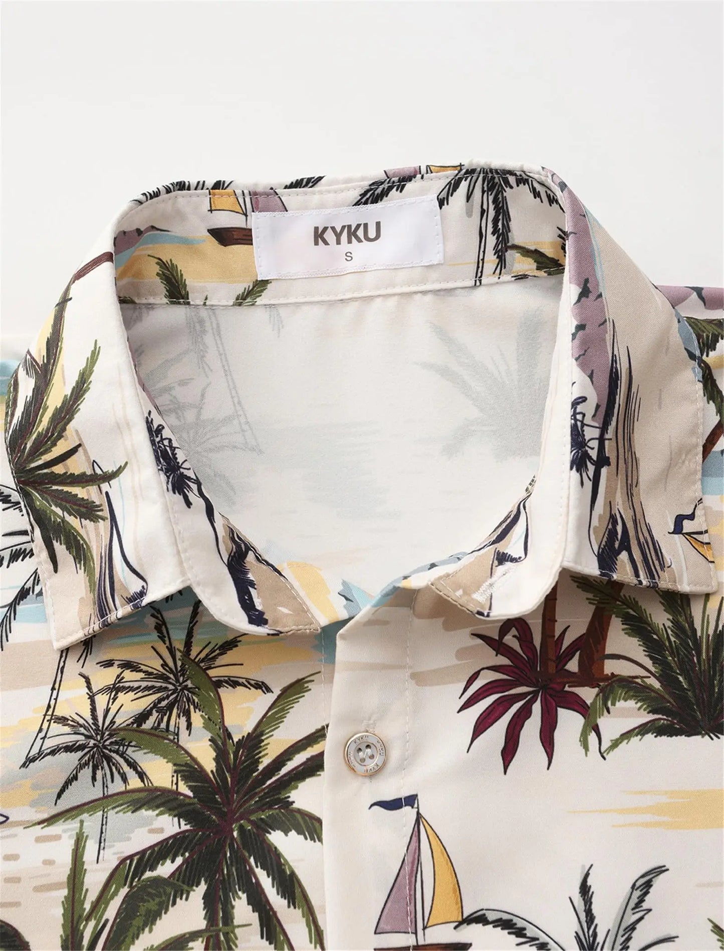 KYKU Hawaiian Shirt for Men -  Summer Clothes with Pockets