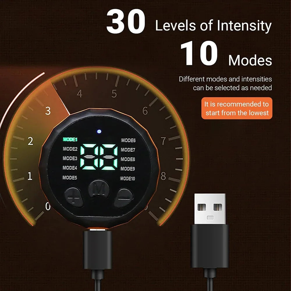 Muscle Toner Smart Abdominal Toning Belt EMS Muscle Stimulator Ab Trainer   Massager Weight Loss Fitness Equipment