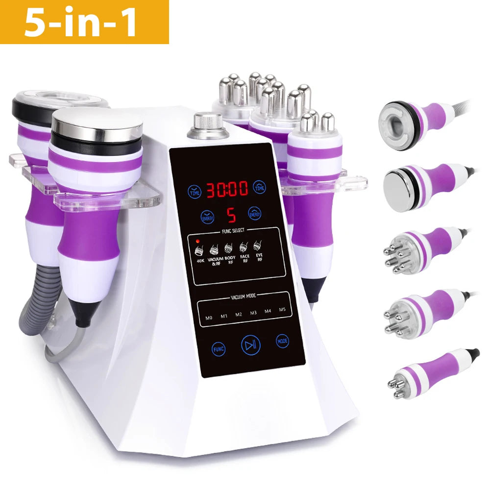 5 in 1 Ultrasonic 40K Cavitation Vacuum Fat Loss Body Shaping Machine