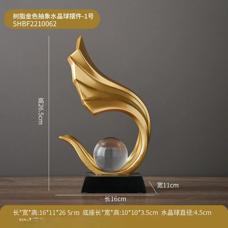 Light Luxury Crafts Home Furnishing  Offices Living Rooms TV Cabinets Foyer Decorations