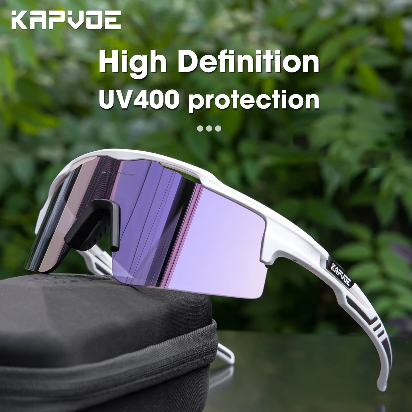 Cycling Sunglasses UV400 Cycling Glasses Polarized Built-in Myopia Frame