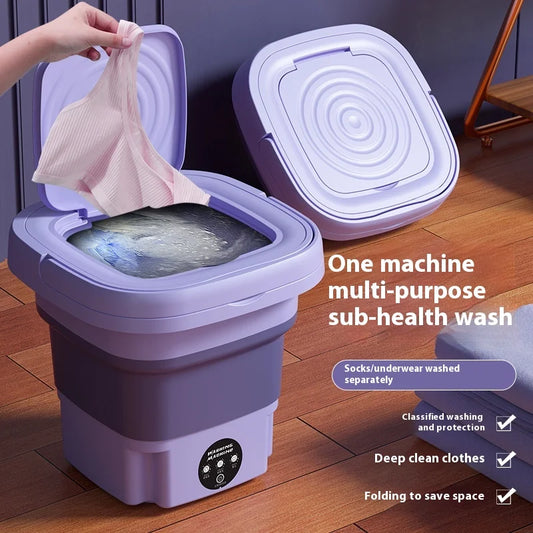 Portable Small Foldable Washing Machine with Spin Dryer