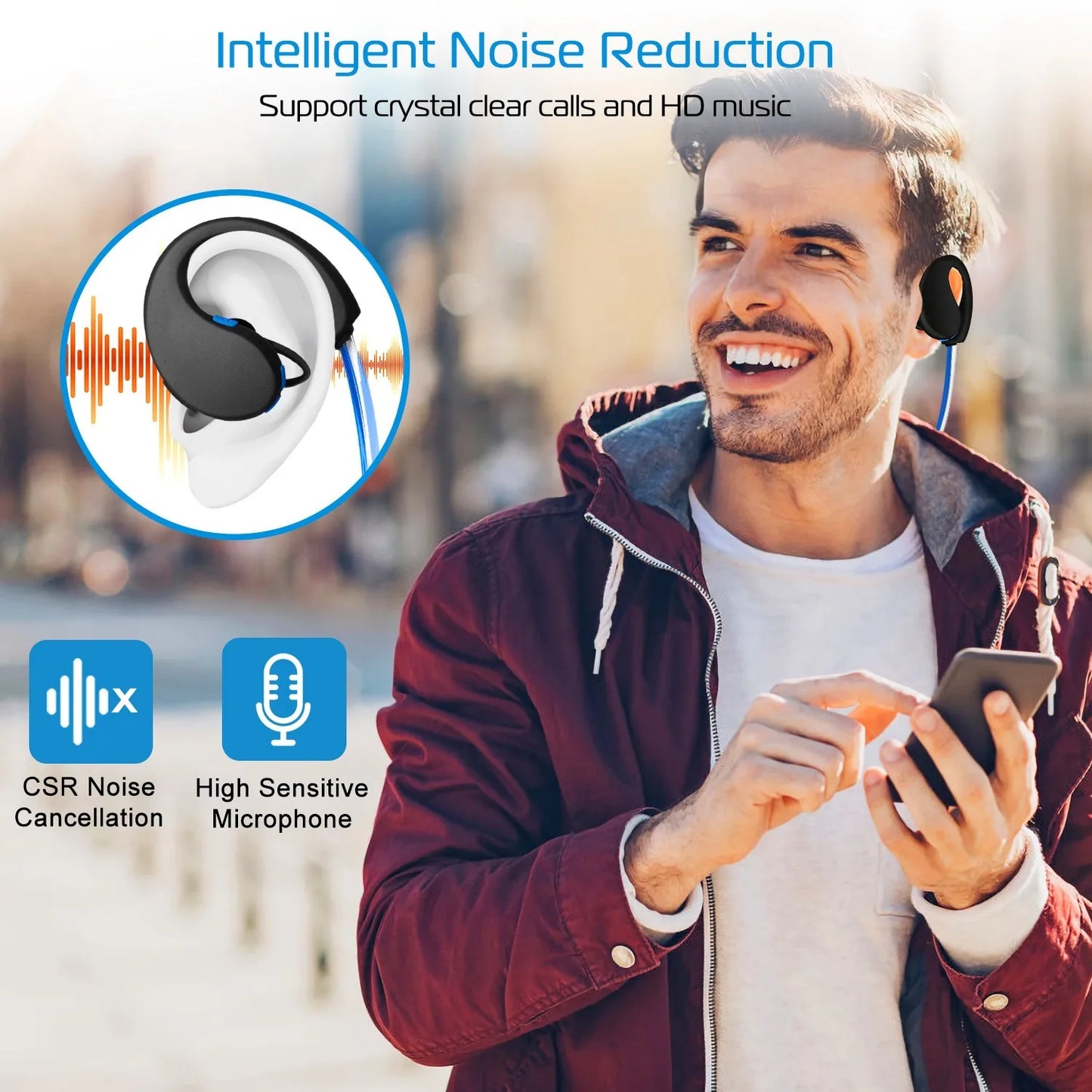 Wireless Sports Headsets  V4.1 Neckband Earphones