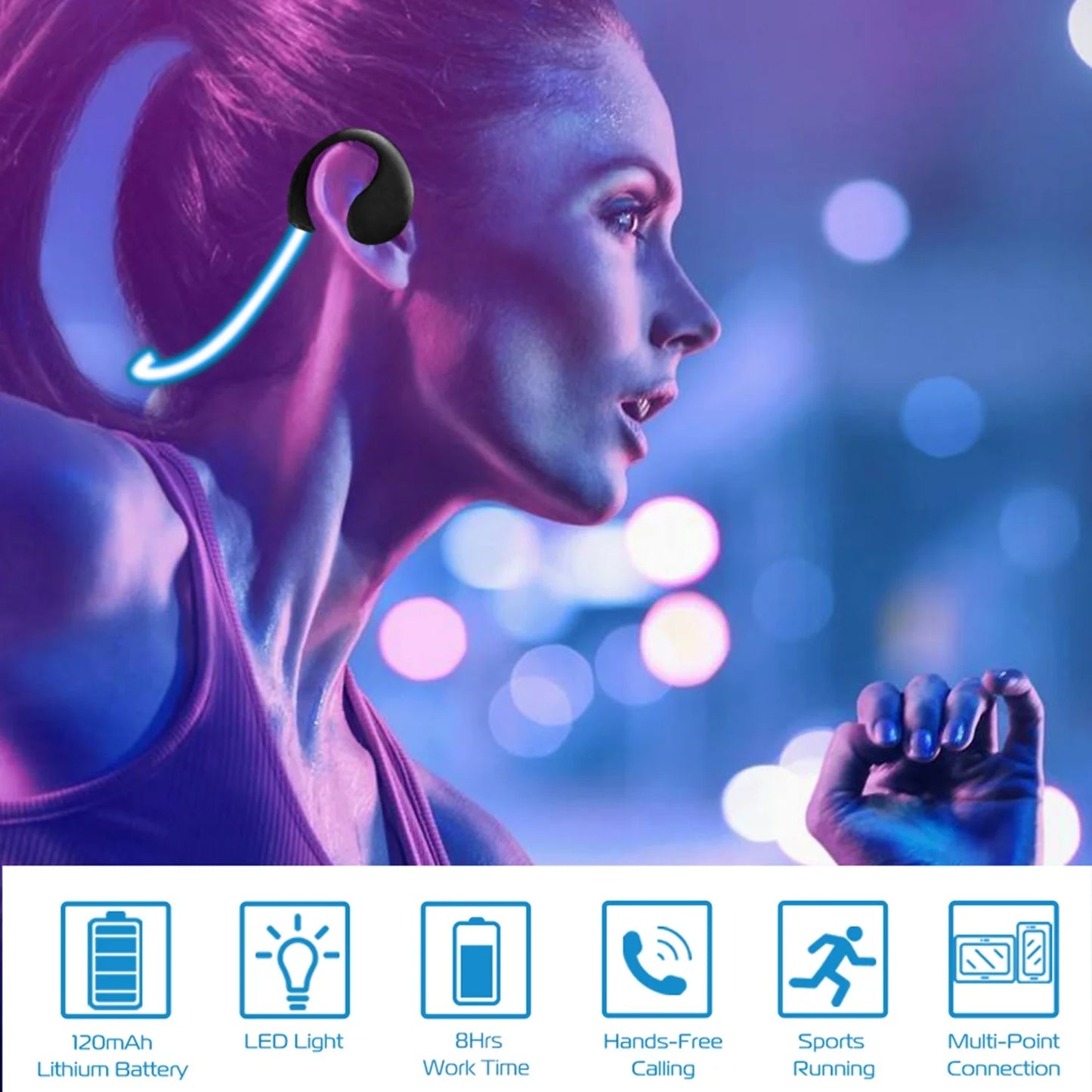 Wireless Sports Headsets  V4.1 Neckband Earphones