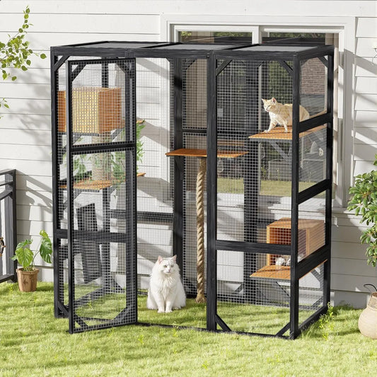 Large Cat Cage, Outdoor Indoor Catio Enclosure,