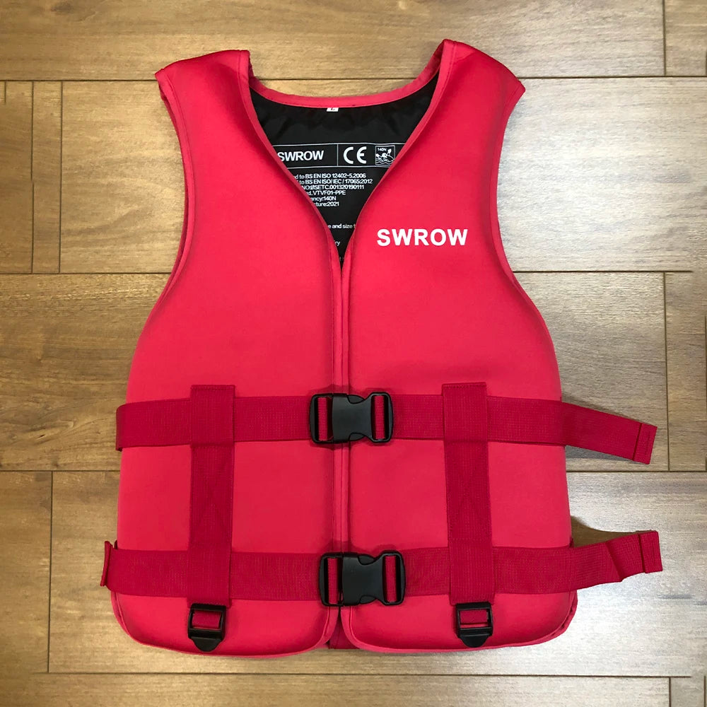 Portable fashion adult children's life jacket neoprene swimming life jacket