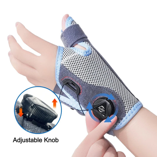 Carpal Tunnel Wrist Brace for Night Support Knob Adjustable Hand Brace for Tendonitis,Arthritis Pain