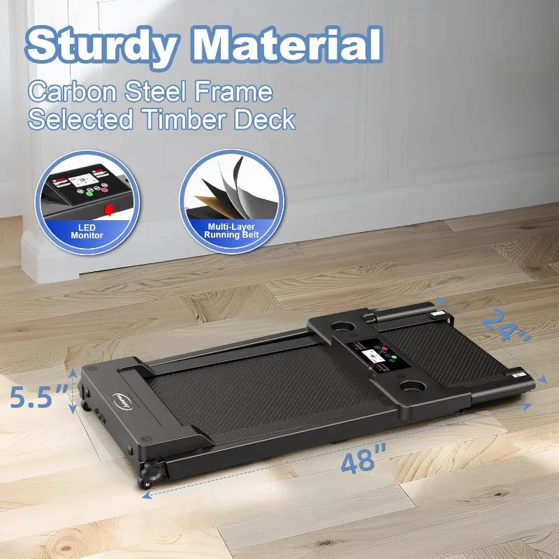 Treadmills for Home, Walking Pad with Handle Bar, Portable Foldable