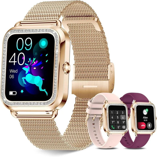 Women's Fashion Wearable Smartwatch  For Android And IPhone, , AI Voice Function