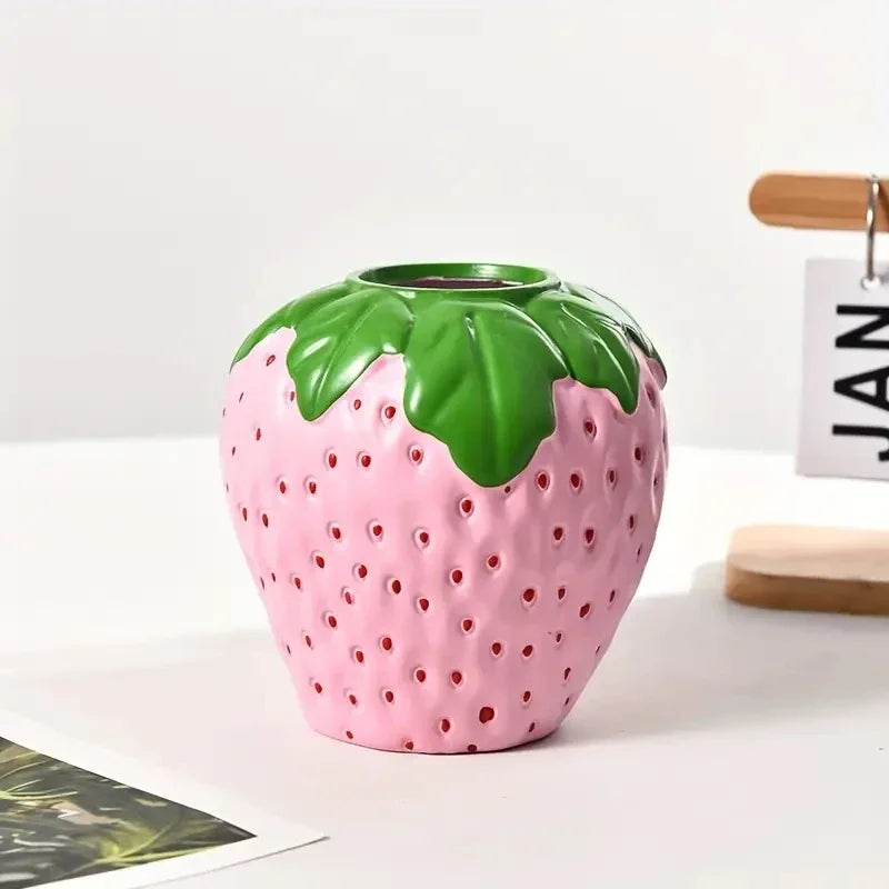 Creative Strawberry Shaped Vase for Flower Arrangement
