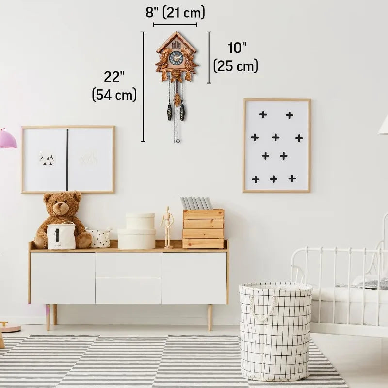Cuckoo Clock With Night Mode, Singing Bird,
